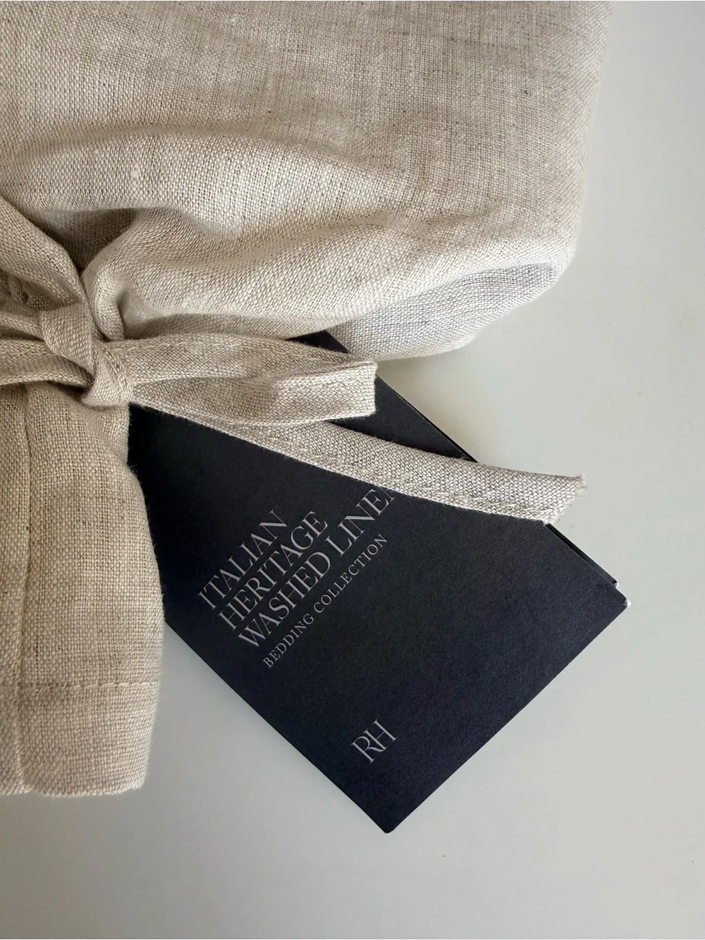 RH Standard Sham Italian Heritage Washed Linen Dune